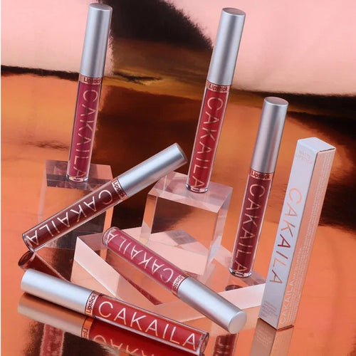  Velvet Matte Lipstick Lip Gloss Light Red Long Lasting cashymart