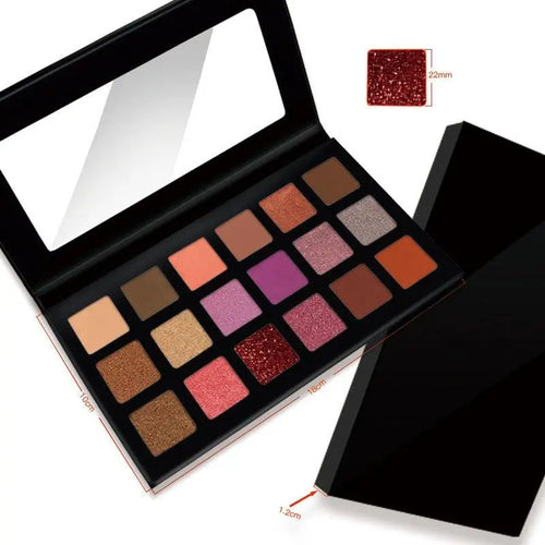  Vibrant 18-Color Eyeshadow Collection cashymart