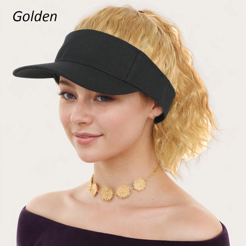  Visor Hat with Synthetic Ponytail for Women cashymart