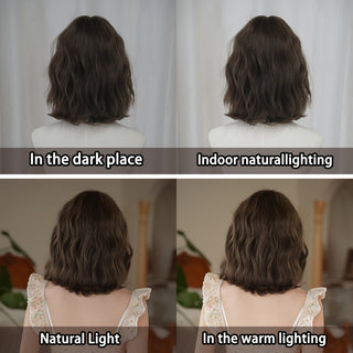  WIGS Short Water Wave Bob Wig cashymart
