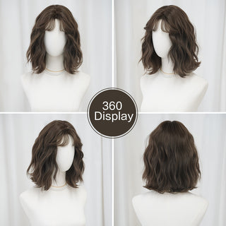  WIGS Short Water Wave Bob Wig cashymart