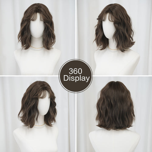  WIGS Short Water Wave Bob Wig cashymart