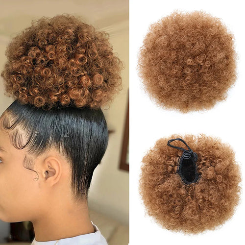  WIGSIN Synthetic Afro Puff Hair Bun Extension cashymart