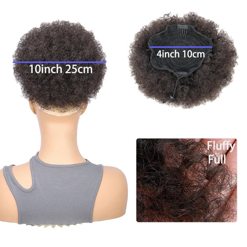 WIGSIN Synthetic Afro Puff Hair Bun Extension cashymart