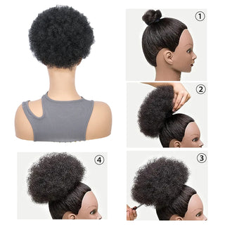  WIGSIN Synthetic Afro Puff Hair Bun Extension cashymart