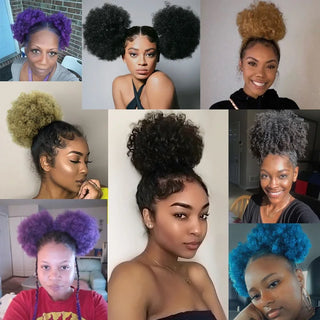  WIGSIN Synthetic Afro Puff Hair Bun Extension cashymart