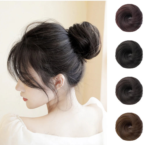  WIGSIN Synthetic Elastic Straight Bun Hair Extension cashymart