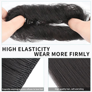  WIGSIN Synthetic Elastic Straight Bun Hair Extension cashymart