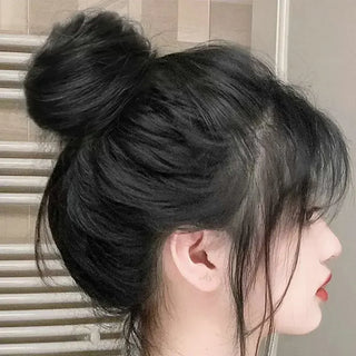  WIGSIN Synthetic Elastic Straight Bun Hair Extension cashymart