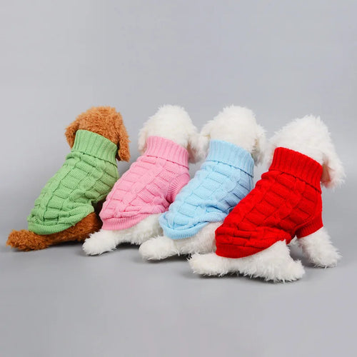  Warm Knit Dog Sweater for Winter Outdoor Use cashymart