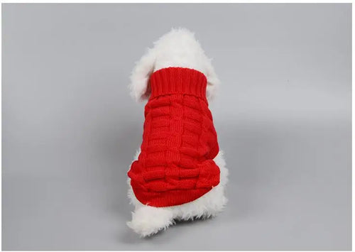  Warm Knit Dog Sweater for Winter Outdoor Use cashymart