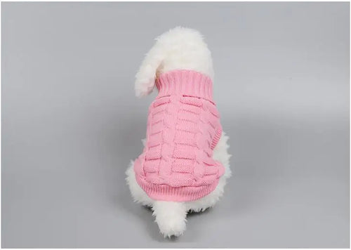  Warm Knit Dog Sweater for Winter Outdoor Use cashymart