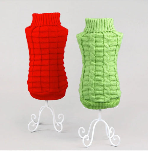  Warm Knit Dog Sweater for Winter Outdoor Use cashymart