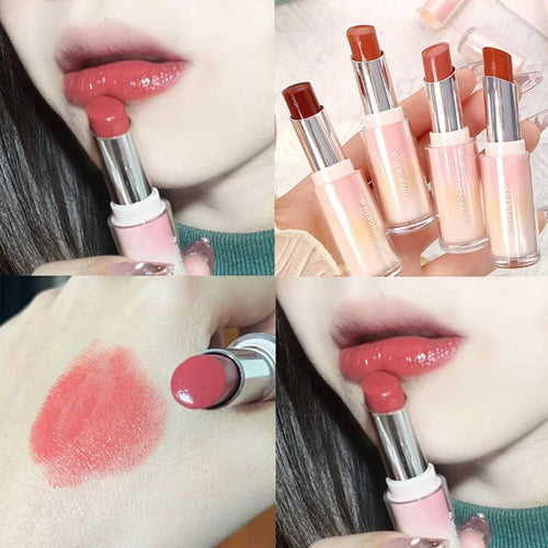  Water Mirror Solid Lip Gloss Lipstick Nude Lip Tint Moisturizing cashymart
