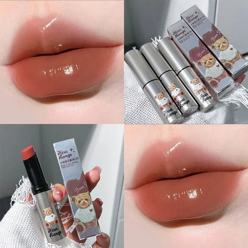  Water Mirror Solid Lip Gloss Lipstick Nude Lip Tint Moisturizing cashymart