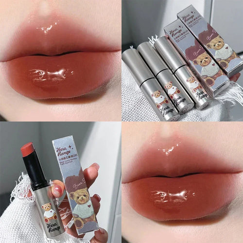  Water Mirror Solid Lip Gloss Lipstick Nude Lip Tint Moisturizing cashymart