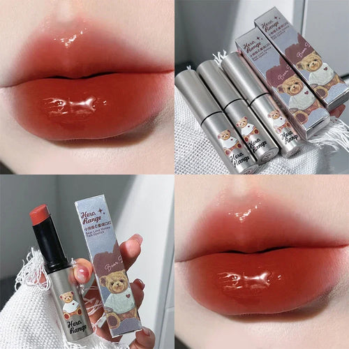  Water Mirror Solid Lip Gloss Lipstick Nude Lip Tint Moisturizing cashymart