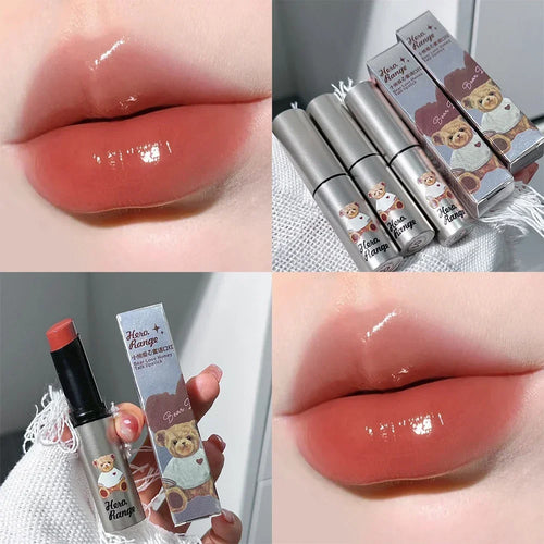  Water Mirror Solid Lip Gloss Lipstick Nude Lip Tint Moisturizing cashymart