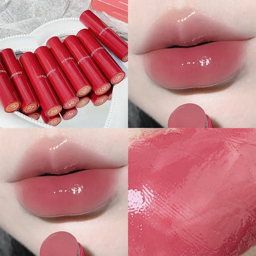  Water Mirror Solid Lip Gloss Lipstick Nude Lip Tint Moisturizing cashymart