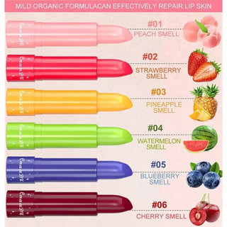  Waterproof Fruit Color Tinted Shine Lip Balm Care cashymart