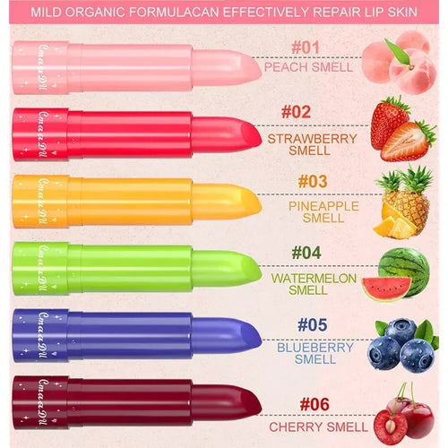  Waterproof Fruit Color Tinted Shine Lip Balm Care cashymart