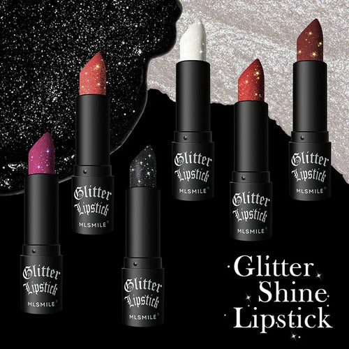  Waterproof Glitter Lipsticks Punk Style cashymart