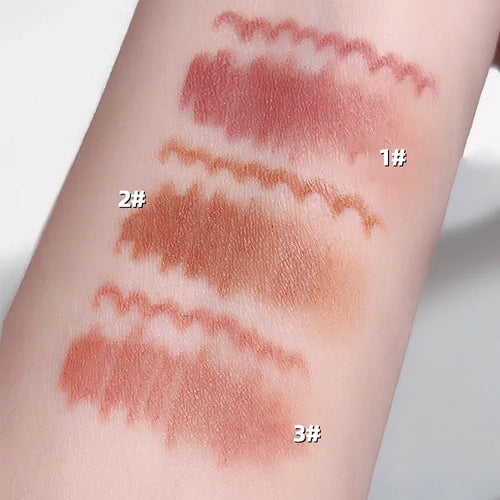  Waterproof Matte Lipliner Pencil with Brush Sexy Nude Brown cashymart