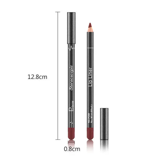  Waterproof Pencil Lipstick Set Pen Matte Lip Liner cashymart