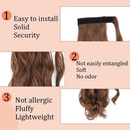  Wavy Ponytail Extension 18 to 24 Inch cashymart