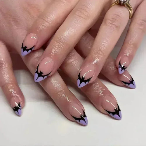  Whimsical Clown Almond Press-On Nails on! cashymart