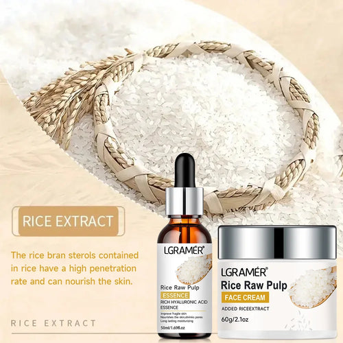  White Rice Serum Cream Combo for Youthful Skin cashymart