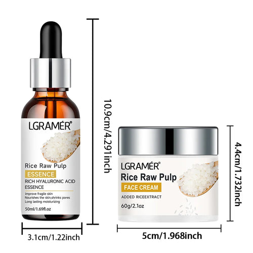  White Rice Serum Cream Combo for Youthful Skin cashymart