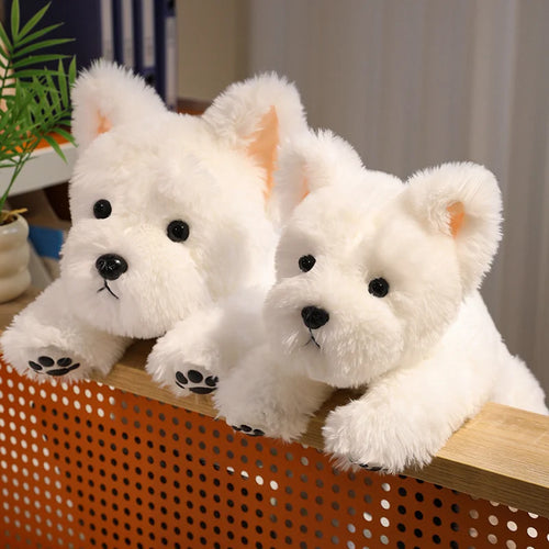 White Terrier Stuffed Animal cashymart