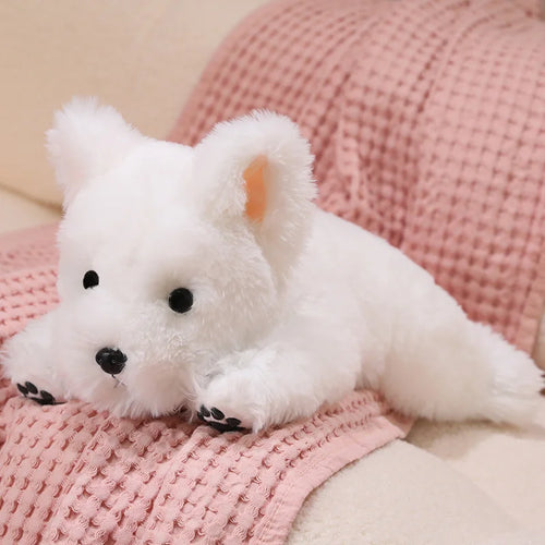  White Terrier Stuffed Animal cashymart