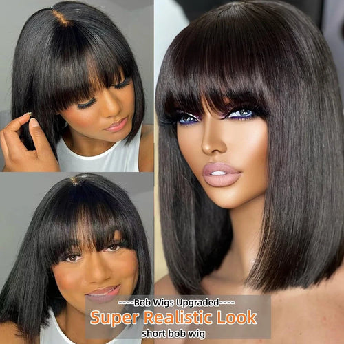  Wiggogo 3X1 Middle Part Lace Bob Wig cashymart