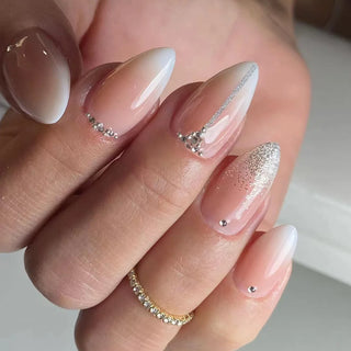  Wine Red Almond Fake Nails cashymart