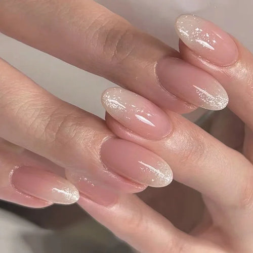  Wine Red Almond Fake Nails cashymart