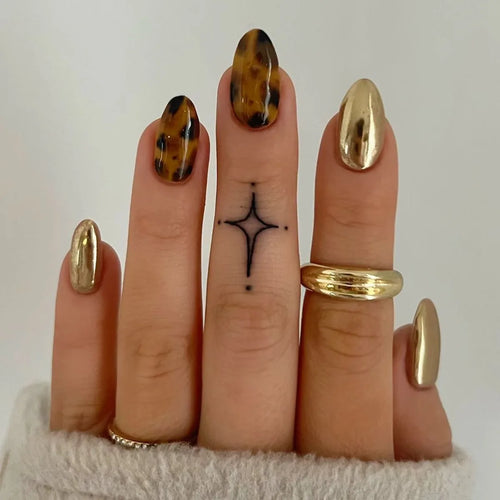  Wine Red Almond Fake Nails cashymart