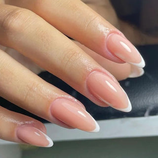  Wine Red Almond Fake Nails cashymart