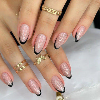  Wine Red Almond Fake Nails cashymart