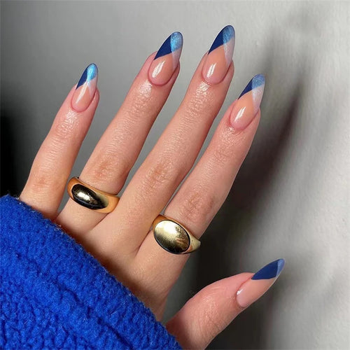  Wine Red Almond Fake Nails cashymart