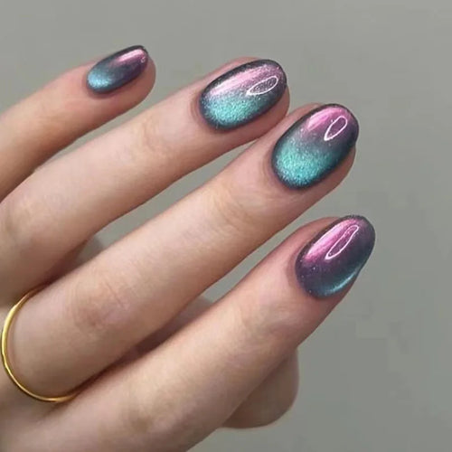  Wine Red Glam Almond Nails cashymart