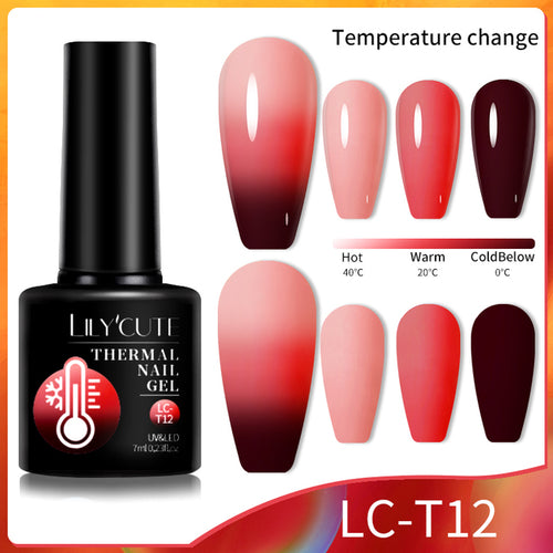  Winter Magic Color Changing Thermal Gel Nail Polish cashymart