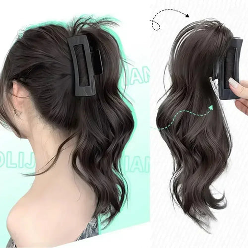  Women's Clip-On Synthetic Curly Wig cashymart