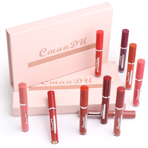  Women's Waterproof Matte Lipstick Set cashymart