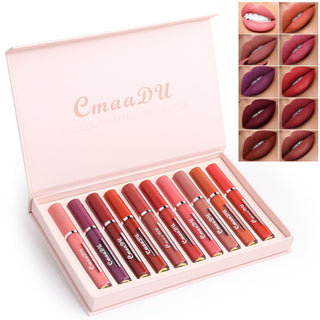  Women's Waterproof Matte Lipstick Set cashymart