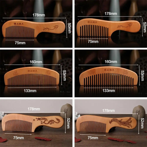  Wood Comb & Head Massage Tool cashymart