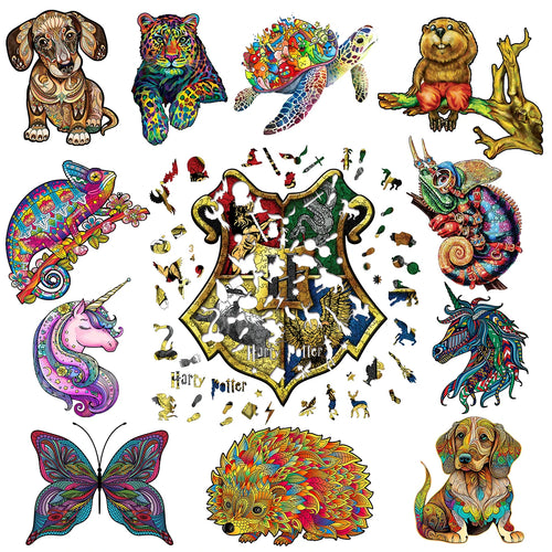  Wooden Animal Puzzle Kit cashymart