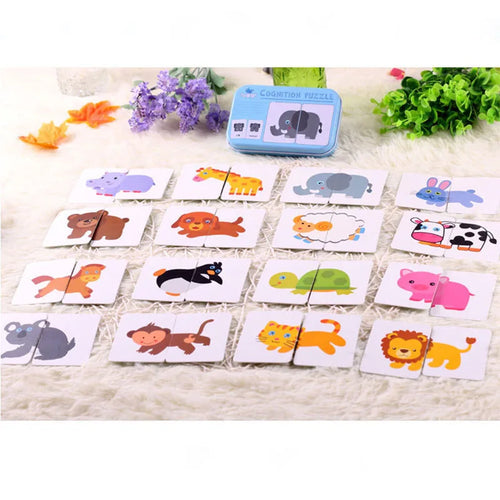  Wooden Animal Puzzle Set cashymart