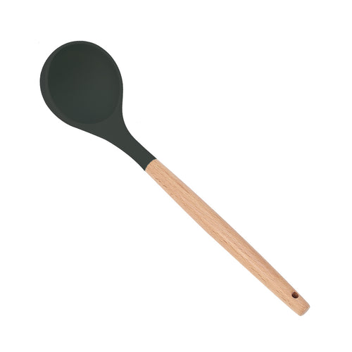  Wooden Handle Silicone Cooking Utensils Set cashymart